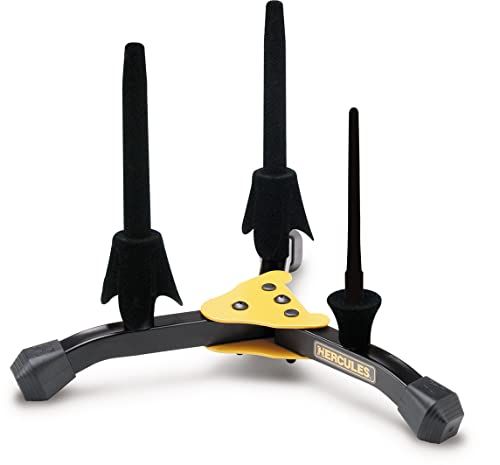 Hercules DS543BB Klarinetten/Fluiten en Piccolo Stand, Zwart