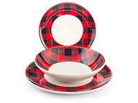 H&H Scotland 18-delig serviesgoed voor de kersttafel