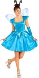 MOM Funcompany Blauw Feeën Kostuum Vlinder - Maat S