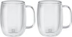 Zwilling Sorrento Dubbelwandig Koffieglas - Met oor - 355ml - 2 stuks