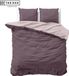 The One towelling The One Bedding Dekbedovertrek Classic - 240 x 220 cm - Lits jumeaux - 2 Kussenslopen - Katoen/Satijn - Lichtpaars & Donkerpaars