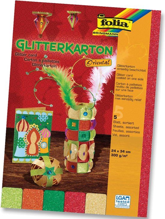 Folia Glitterkarton Oriental