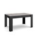 Skraut Home Dining Table 140x90x76 cm Cement and Black
