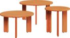 vidaXL Salontafel, 3 stuks, wasbruin, 47,5 x 47,5 x 27 cm