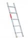 Baulich Rechte aluminium ladder - 5 treden - Aanleunladder met antislip sporten - Licht en stabiel - Werkhoogte 244 cm - Max. 150 kg