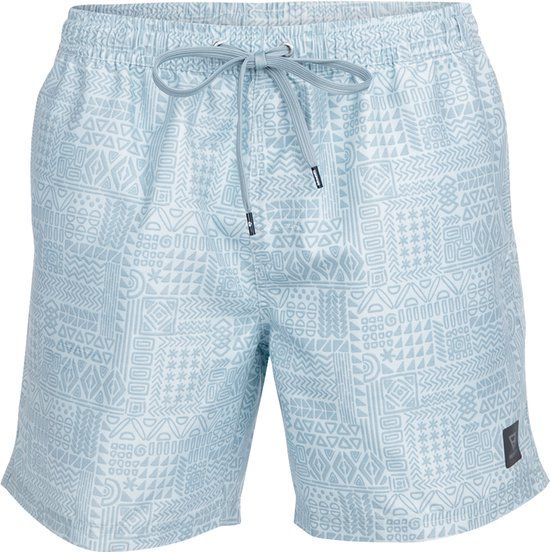 Brunotti Helios-Print Zwembroek Mist Heren 100% Recycled Met Zakken XXL