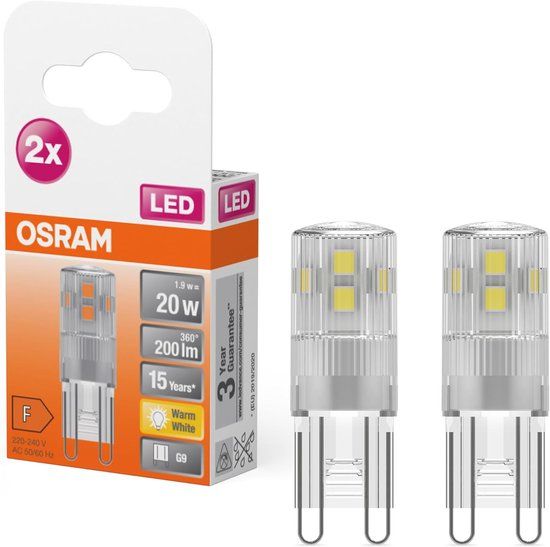 Osram LED PIN G9 - 1.9W - Warm White - 2700K - LED Lamp