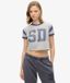 Superdry T-shirt à Motif Contrasté Athletic Essentials Gris et Bleu, Taille: 42