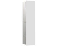 Emco asis module pure WC-module, houten front uit één stuk, verborgen, stop rechts, 730x170mm, met reserverolbakje, 975551311, Kleur: wit mat