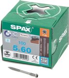 SPAX Terrasschroef - 5 x 60 mm - RVS - 100 stuks