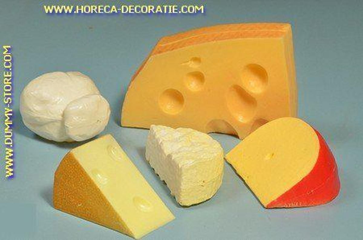 Horeca-decoratie.com Kaas-assortiment - 5 stuks - Kaasdummy