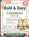 Bold & Easy Large Print Coloring Book for Seniors