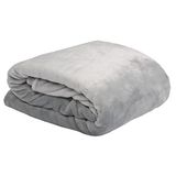 Lovely Casa - Knuffeldeken – afmetingen 130 x 160 cm – 100% polyester – kleur parel – model knuffeldoek – deken – fleecedeken – zacht, warm, gezellig en behaaglijk