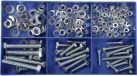 804452 Conrad Electronic SE Assortiment zeskantstaalschroeven, 150-delig