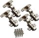 SOTECH Hettich Sensys Charnières de porte, 4 pièces, angle d'ouverture 110 °, butée intérieure, hauteur 1,5 mm, vis incluses