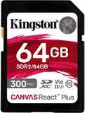 Kingston Canvas React Plus 64GB SDXC UHS-II Memory Card