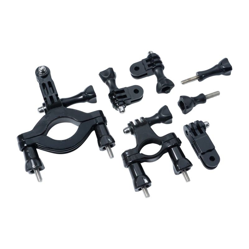 PRO-mounts Tube Mounts Set - Black - Camera Mount for Bicycle - GoPro Compatible