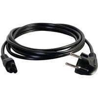 C2G Laptop Power Cord - Voedingskabel - IEC 60320 C5 naar power CEE 7/7 (M) - 250 V wisselstroom V - 2 m - gevormd - zwart - Europa
