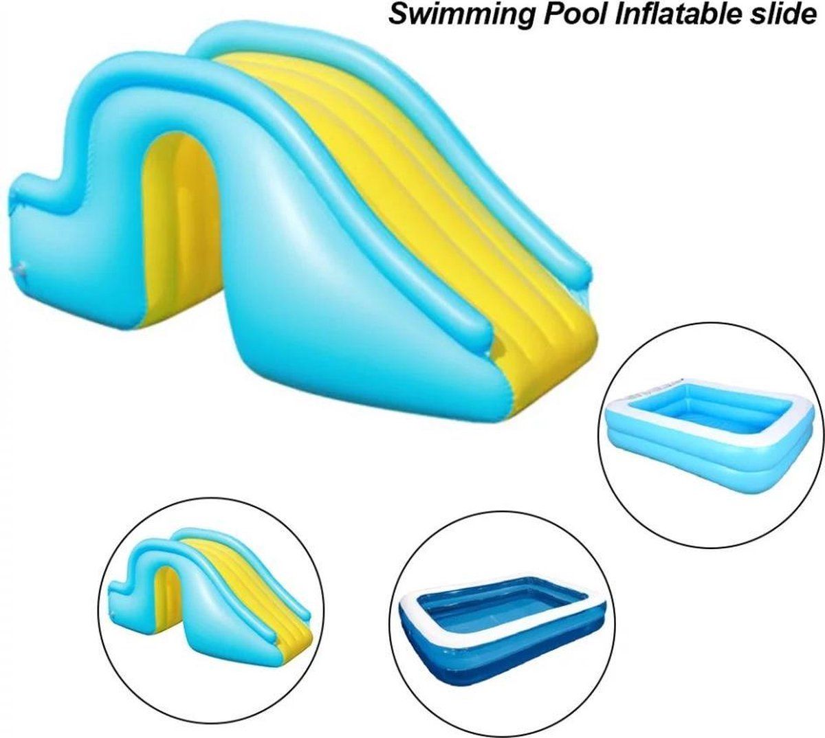 Kidz iT! Opblaasbare Glijbaan | Water Slide | Opblaasfiguur | Zwembad Accesoires