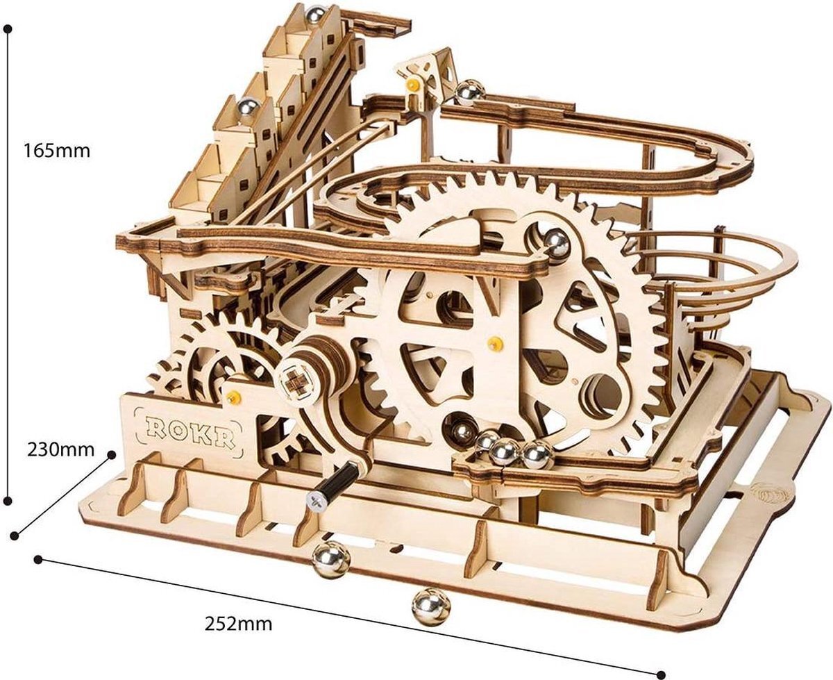 Robotime Houten 3D puzzel voor volwassenen | Glijbaan | Mechanisch | Vrije tijd | Ontspanning | Tot rust komen | | Model bouwpakket