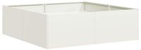 vidaXL Plantenbak Staal Wit 100x100x30 cm