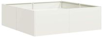vidaXL Plantenbak Staal Wit 100x100x30 cm