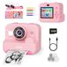 Instanea Kinder Instant Camera - 12 MP Selfie Camera, 1080p HD Video, 2.4 inch Scherm, 32 GB SD-kaart - Cadeau voor Meisjes (3-12 Jaar)
