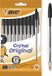 BIC Cristal Original Balpen Medium Punt (1.0mm) - Zwart, Pak van 10 Stuks