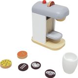 Playwood Houten speelgoed koffie apparaat, wit
