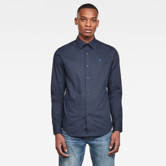 G-Star RAW Slim Fit Overhemd - Marine - EAN: 8719769397819