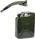 Eda-Plastiques Jerrycan avec bec verseur - vert armée - 20L - métal - adapté au carburant