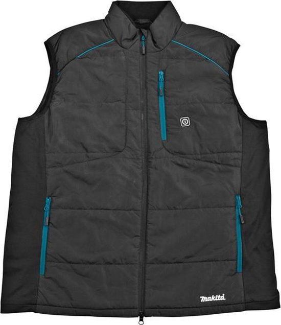 Makita DCV202ZL 18V Accu Verwarmd Vest Body - L - Zwart - Unisex