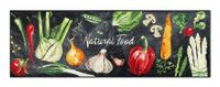 wash+dry Natural Food Decoratieve deurmat Buiten, Binnen Rechthoekig Meerkleurig