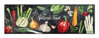 wash+dry Natural Food Decoratieve deurmat Buiten, Binnen Rechthoekig Meerkleurig