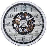 DRW Wandklok, rond, acryl, met beweging, 76 x 8,5 cm