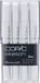 Copic Sketch Cool Grey markeerstift 12 stuk(s) Beitel/penseelpunt Koel grijs, Donkergrijs, Grijs, Licht Grijs
