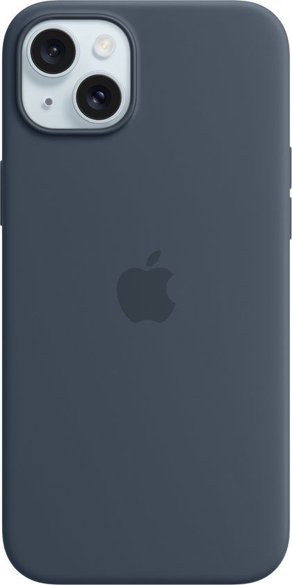 Apple Siliconenhoesje met MagSafe voor iPhone 15 Plus - Stormblauw