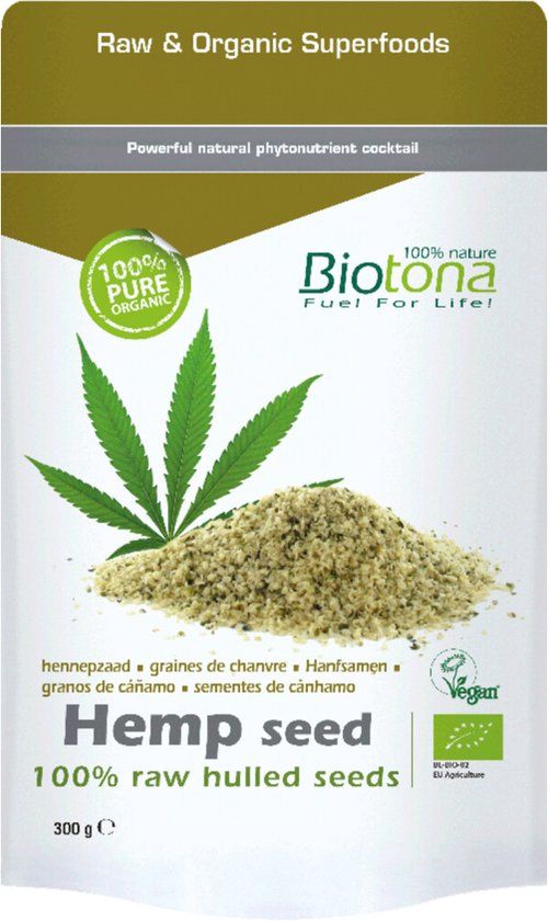 Biotona Hemp Raw Hulled Seed Bio - 300 gr