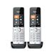 Gigaset COMFORT 500HX duo Téléphone analogique/DECT Identification de l'appelant Noir, Argent