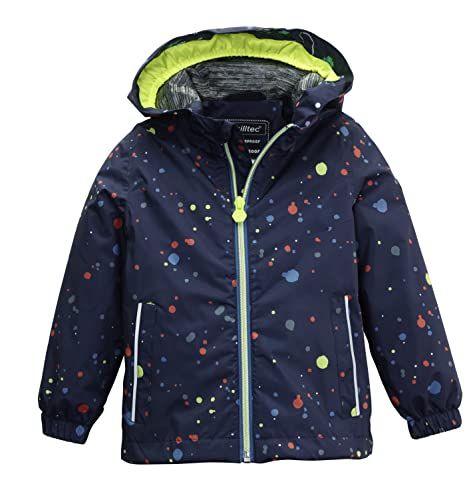 killtec Unisex Functioneel jack met capuchon, kinderjack - KOS 143 MNS JCKT, dark navy, 110/116