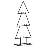 vidaXL - Kerstdecoratie - kerstboom - 60 cm - metaal - zwart