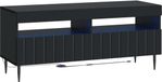 vidaXL LED tv-meubel ZWOLLE 100 x 35 x 43 cm Zwart Bewerkt hout