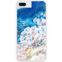 Apple iPhone 8 Marbre ocean Verstevigd hoesje met sublimatie bedrukking