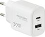 Voltcraft UC-30W001 USB-oplader 30 W 1x USB-A, 1x USB-C Fast Charge, USB PD 3.0 Wit GaN