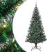 vidaXL - Kunststof - Voorverlichte - Kerstboom - Groen - 210 - cm - PVC - en - Metalen