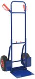 vidaXL Uittrekbare Handwagen Blauw en Rood 49,5 x 53 x 114 cm Staal