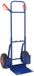 vidaXL Uittrekbare Handwagen Blauw en Rood 49,5 x 53 x 114 cm Staal