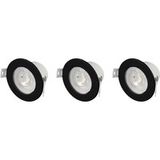 Sygonix SY-6418012 Lampe LED encastrable – Set de 3 pièces – 5,5 W – Noir