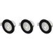 Sygonix SY-6418012 Lampe LED encastrable – Set de 3 pièces – 5,5 W – Noir