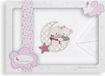 Interbaby Loving Bear Mini Wieg Lakens Wit Roze